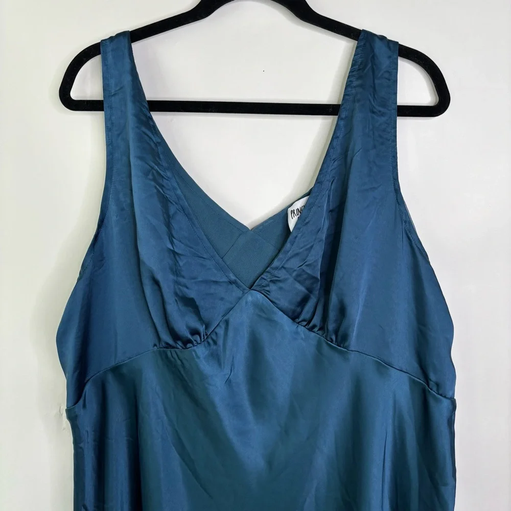 Princess Polly ATHENIA MINI DRESS NAVY Plus Size 20 - Picture 5 of 15